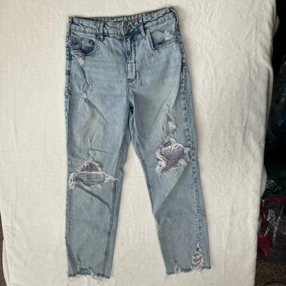 Anthropologie‎ Pilcro Women’s The Vintage Straight Distressed Jeans Size 28